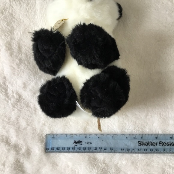 Aurora Miyoni Black and White Plush Panda Toy - Picture 10 of 10
